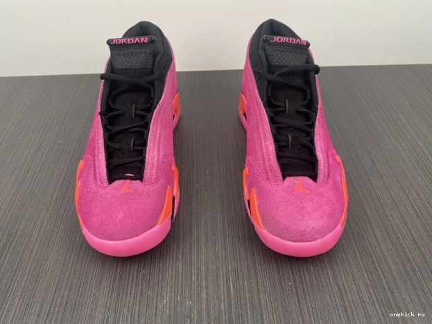 Chep Onekick DH4121-600 Pink (W) Retro 14 Shocking Low Jordan 0619